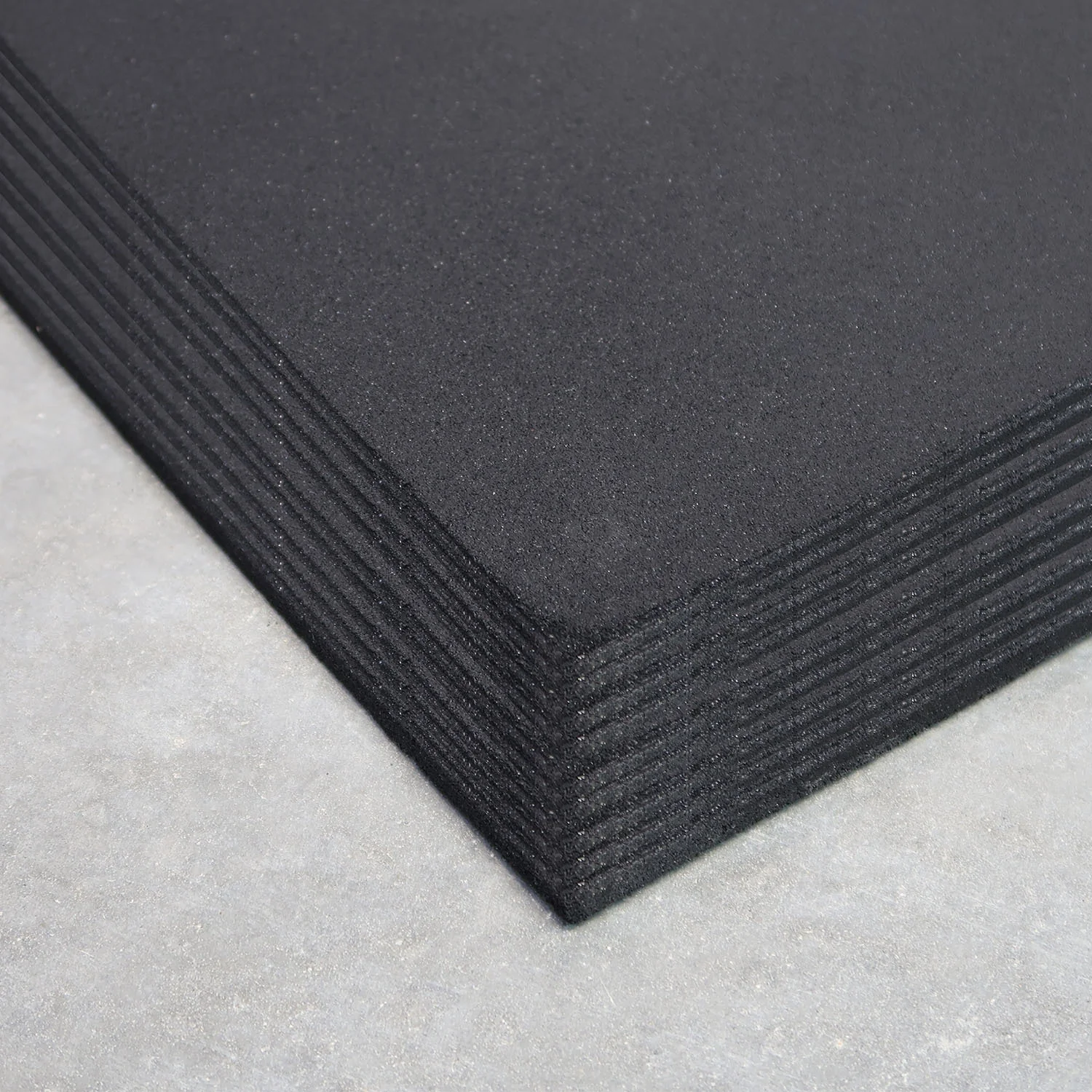 25 Pack (10mm / Black) Rubber Gym Flooring Mats - Image 2