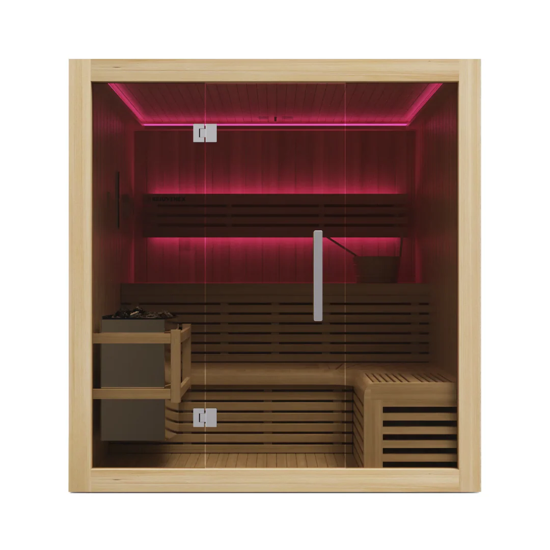 Rejuvenex Traditional 6-8 Person Sauna - Image 2